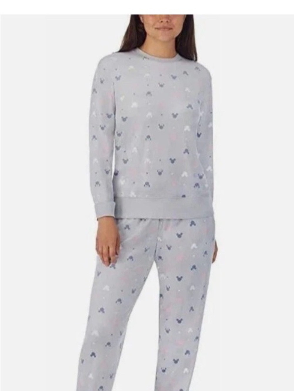 Disney Womens 2 Piece Silky Stretch Fleece Pajama Set